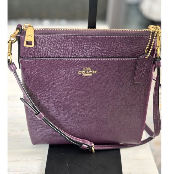 Coach Handbags - Coach Kitt Messenger Crossbody Deep Plum